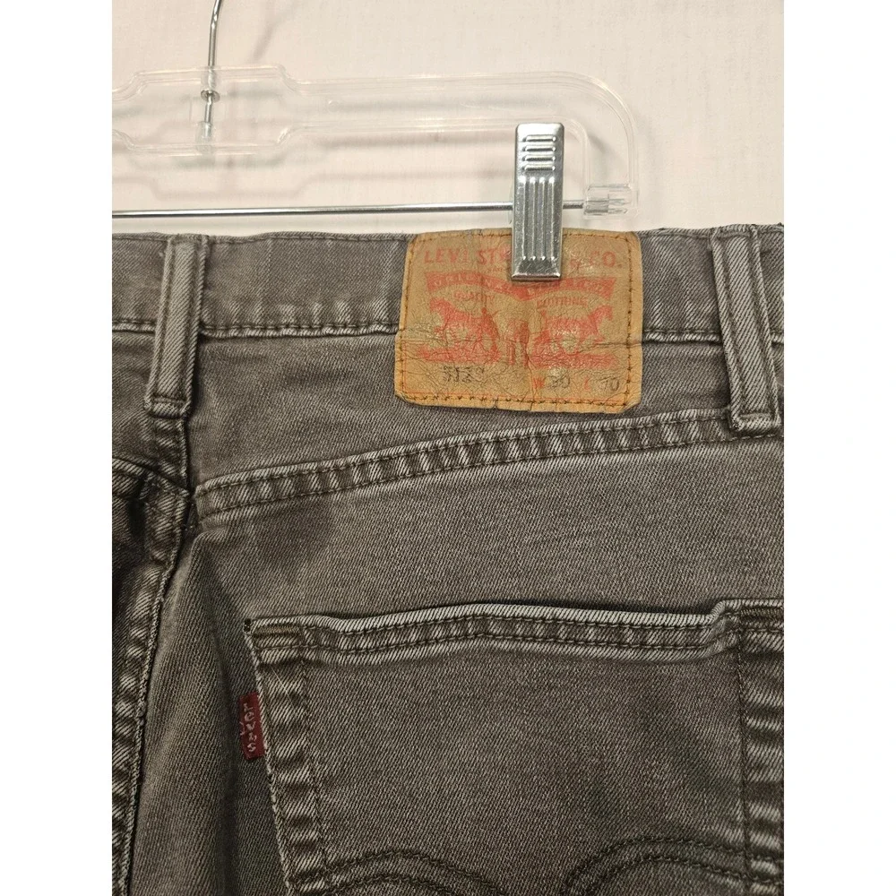 Levis 512 Slim Taper Jeans Mens 30x30 Washed Black Grey Denim 28833-0108
